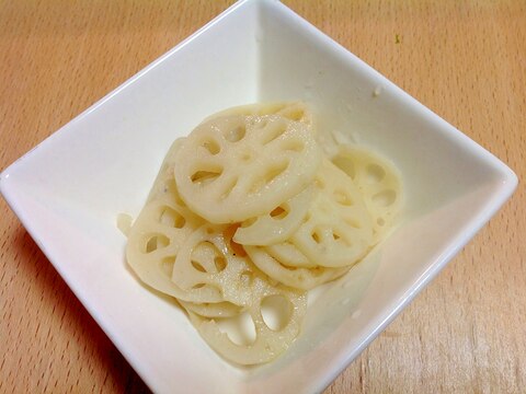 レンジで簡単!れんこんの酢の物♪